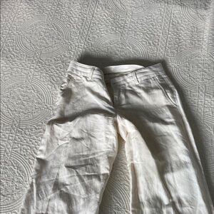 White Banana Republic Linen Pants